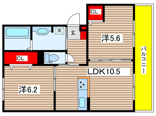 仮)D-ROOM折戸町の物件間取画像